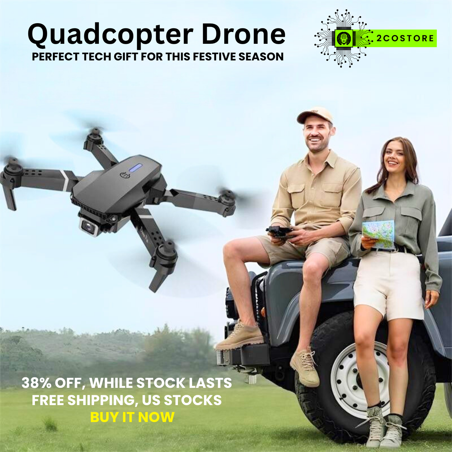 Quadcopter Drone – The Ultimate Holiday Gift 2025 [38% OFF]